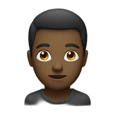 thinking but black sticker