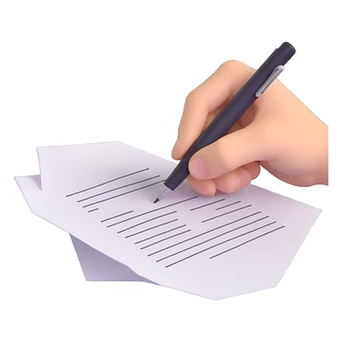 A hand furiously scribbling on a piece of paper with a pen or pencil. The paper is messy with random lines and doodles sticker