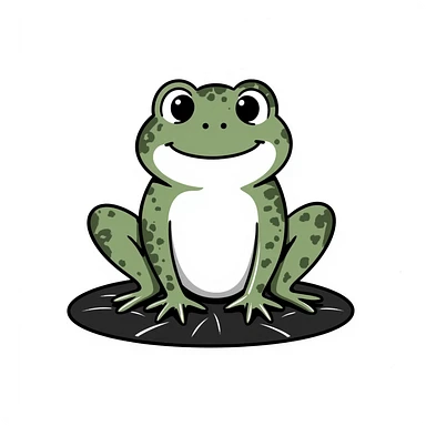 Frog sticker