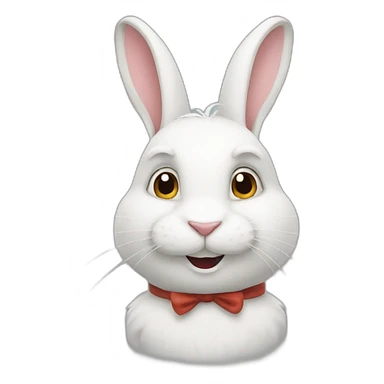 the white rabbit sticker