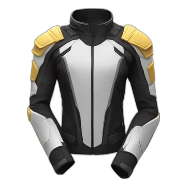futuristic Galactic Vanguard Jackets armored Jacket sticker