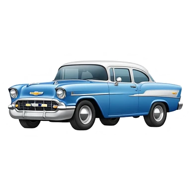 White outline Chevy logo sticker