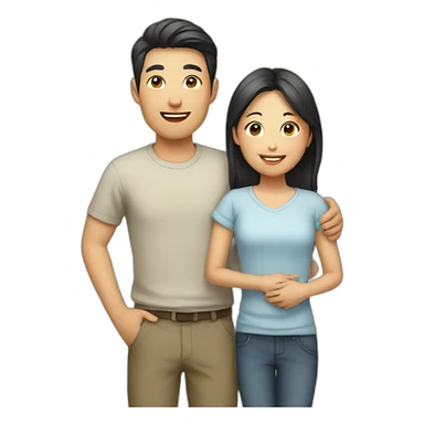 family asian sticker