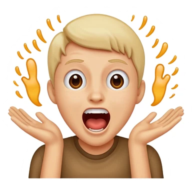 Squealing, happy scream, excited sticker