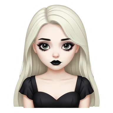 Mad goth girl sticker