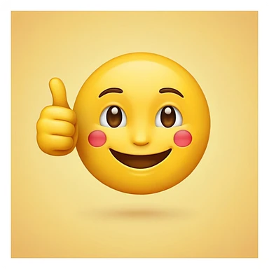 An emoji pointing it’s thumbs to otself sticker