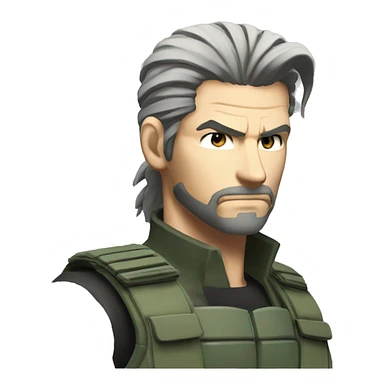 Solid snake fro metaal gear solid 5 sticker