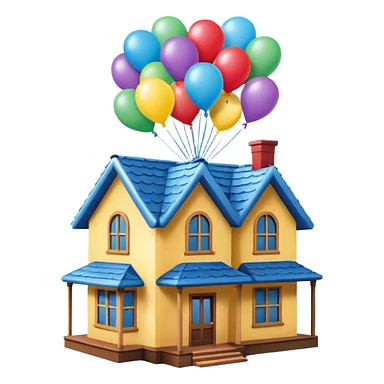 House with balona from Disney Pixar movie UP! sticker
