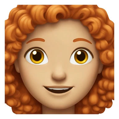 happy red headed girl sticker
