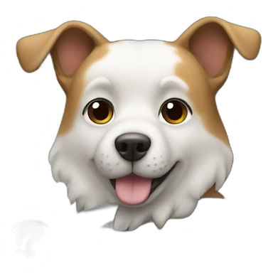 Dog driving car sticker