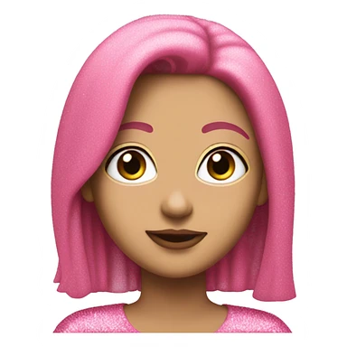 Name Jenna in pink glitter  sticker