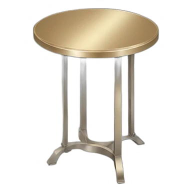 platform table metallic sticker