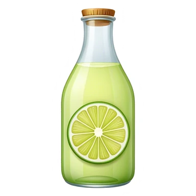 Lime juice bottled sticker