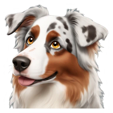 Red Merle Australian shepherd  sticker