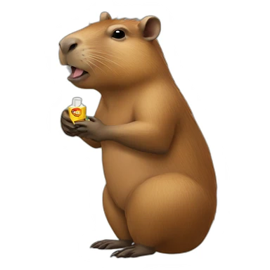 a-capybara-smoking-a-cigarette sticker