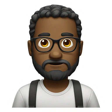 Shrugging with glasses sticker