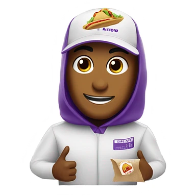 Burrito working at Taco Bell  sticker