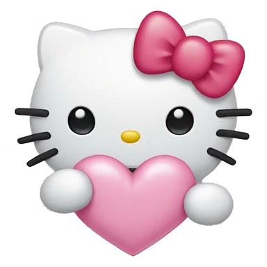 Hello kitty heart  sticker