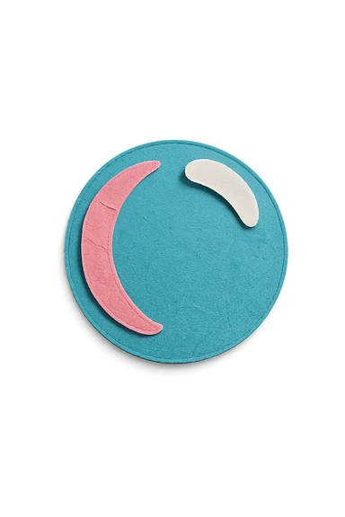 bubble, paper craft style sticker