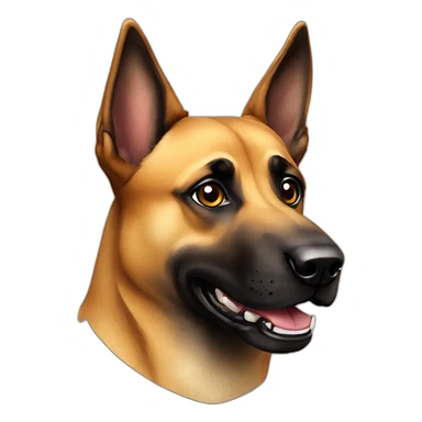 Malinois dog is gamer sticker