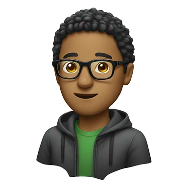 cool person with glasses sticker