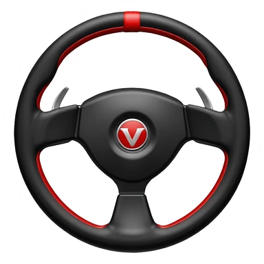 volante de racing sin logo sticker