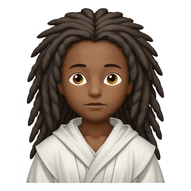 angel negro y rastas sticker