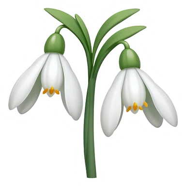snowdrop emoji sticker