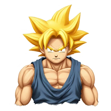 Goku triste sticker