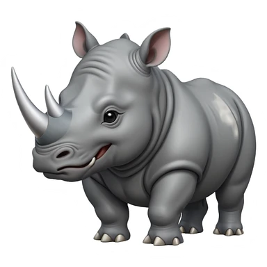 angry rhinoceros sticker