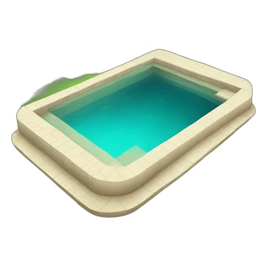 Piscine sous terre naturelle. sticker