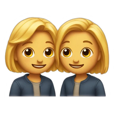 Emoji in love sticker