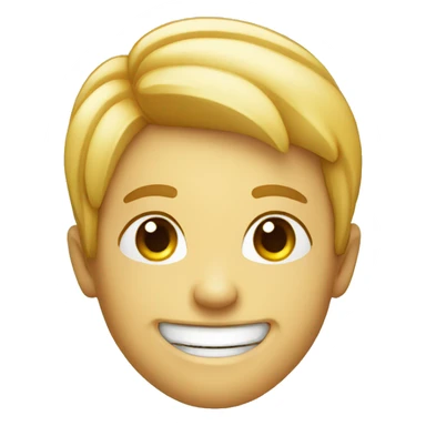 person smiling- big smile  sticker