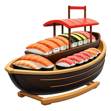 sushi boat sticker