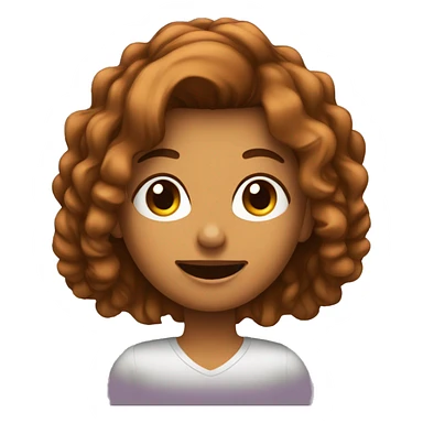 Faça uma emoji com uma mulher com cabelo marrom segurando um celular  sticker