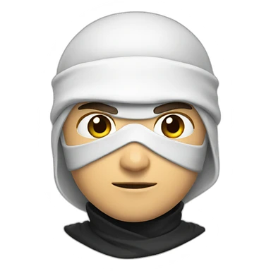 Ninja blanco sticker