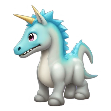 licorne sur dinosaures sticker