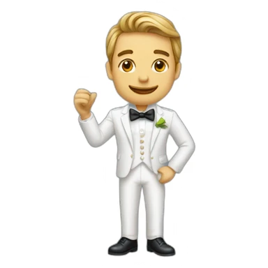 Homme qui fait un doigt d’honneur sticker