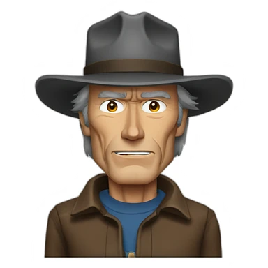 clint eastwood sticker