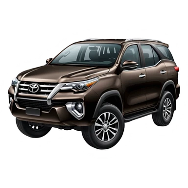 Black Toyota fortuner  sticker