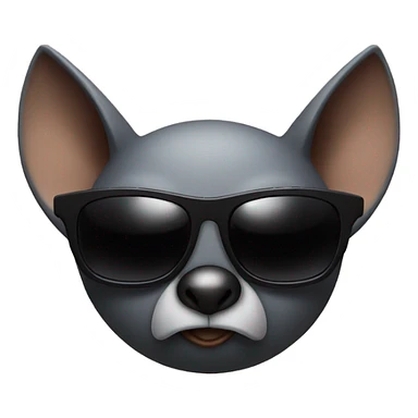 bat wearing sunglasses sticker