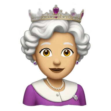 the queen who flies sticker