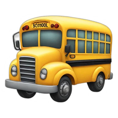 cute school bus sticker