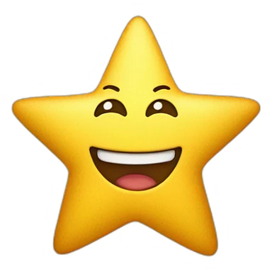 cheerful star sticker