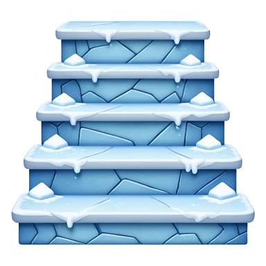 snow steps sticker