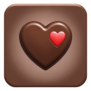 Chocolate heart box emoji sticker