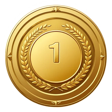 golden medal sticker