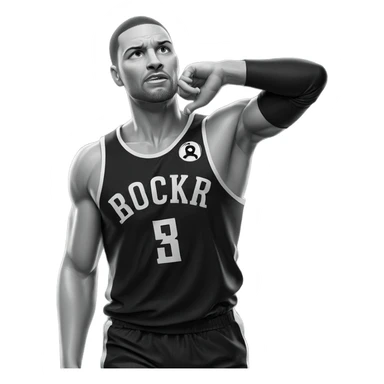 monochrome portrait of a male sticker