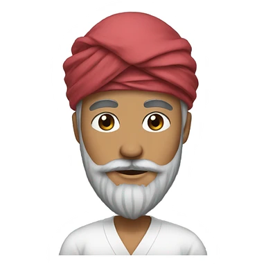 Beard gyu with turban  sticker