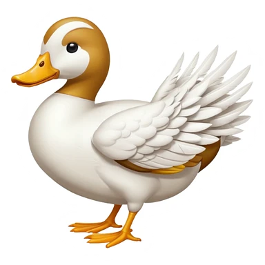 Canard avec des ailes  sticker